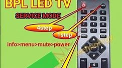 BPL TV Service menu code | BPL Smart tv Factory mode