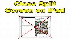 How to Close Split Screen on iPad Get Rid of Double Screen on iPad
