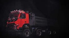 1/14 8x8 Armageddon Hydraulic Dump Truck (FMX) (Orange and Grey) | VV-JD00043