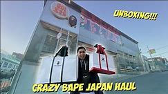CRAZY BAPE JAPAN HAUL (UNBOXING) | ChummiTV