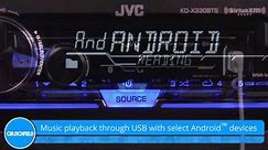 JVC KD-X330BTS Display and Controls Demo | Crutchfield Video