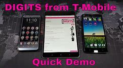 DIGITS from T-Mobile - Quick Explanation and Demo