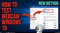 How to test webcam Windows10 2024 [EASY]