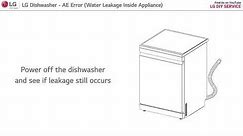[LG Dishwashers] AE Error Code/Water Leakage Inside Appliance