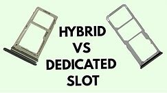 Hybrid sim slot vs dedicated sim slot
