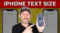 How To Make Text Larger In Individual Apps On an iPhone