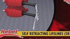 3M Protecta Rebel 3100426 Self Retracting Lifeline, Steel Swivel Snap Hook & Carabiner, 11', Black/Red