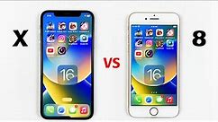 iPhone X vs iPhone 8 SPEED TEST After iOS 16 | Which Should You Buy in 2022?