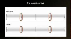 Repeats in music and guitar tab (tablature) - How to read and use repeat symbols
