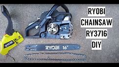 How to Take Apart & Clean Ryobi Chainsaw + Replace Chain | RY3716 16"