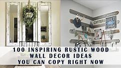 Top 100 Rustic Wall Art Decor | Decorative Wood Wall Panels | Interior Wall Decor Ideas