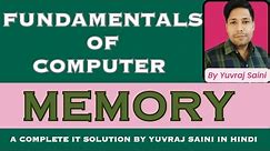 What is Computer Memory Hindi Tutorial | Memory Types and Work | Primary And Secondary Memory