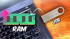 How to Increase RAM in PC using USB | Convert Flash Drive into RAM | ReadyBoost Tutorial