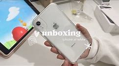 unboxing iphone xr white