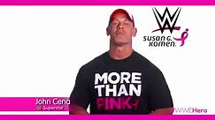 John Cena encourages the WWE Universe to be More Than Pink