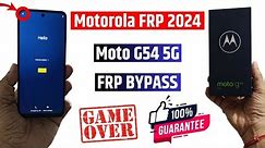 Motorola Frp 2024 | Motorola Moto G54 Frp unlock - Latest security 2024 | All Motorola frp 2024