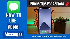 iPhone Tips for Seniors 8: How to Text