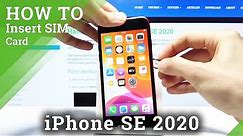 How to Install SIM Card in iPhone SE 2020 - Insert Nano SIM Card Tutorial
