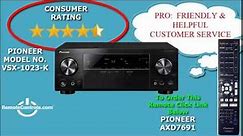 Review Pioneer AV Receiver Featuring 3D and 4K Ultra HD Pass-through 7.1 Channel - VSX-1023-K