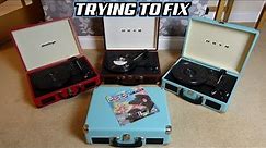 Trying to FIX 5x RECORD PLAYER SUITCASES