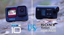 GoPro Hero 10 vs SONY HDR as20