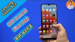 How To Connect OTG in Samsung Galaxy A22 , Samsung Galaxy A22 Main OTG Connect Kaise Kare
