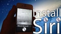 Install And Use Siri On iPhone 4 Without A Spire Server (Proxy), With An iPhone 4S