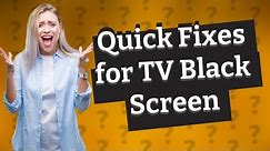 How do I reset my Sharp Roku TV black screen?