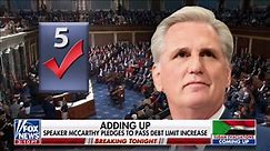 House Speaker Kevin McCarthy proposes raising debt ceiling by $1.5 trillion
