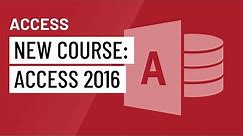 New Course: Access 2016