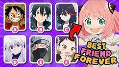 Anime Quiz: Match Characters with Their FRIEND! 🤝 (35 Characters + 2 Bonus)