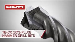 Hilti TE-CX (SDS-Plus) Hammer Drill Bits for Concrete and Masonry
