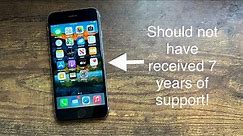 iPhones are supported for too long.