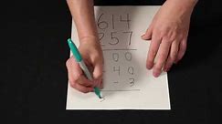 Subtracting 614 - 257 Using Partial Differences