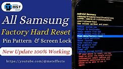 All Samsung Hard Reset - Factory Reset: Easy Method New Update 2024