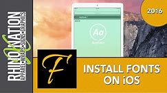 Install NEW Fonts To Your iPhone or iPad 4 Ways