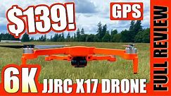 Fantastic 6K Drone! - JJRC X17 6K Foldable Gps Drone Review 💚