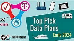 Best Data Plans for RV Mobile Internet - AT&T, Verizon, T-Mobile Cellular Hotspot & Starlink