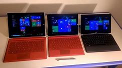 Surface Pro 3 vs Surface 3 vs Surface 2 : Highlights and differences