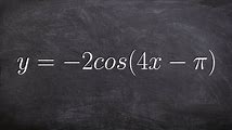 How to Graph and Write Equations of Cosine Functions