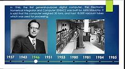 A Brief Computer History with Timeline