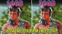 16GB vs 32GB RAM Gaming Test: Which is Best for 2024 Games?