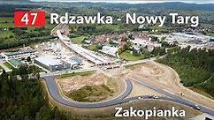 Budowa Zakopianki DK47 Rdzawka - Nowy Targ (wrzesień 2022)