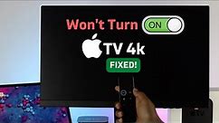 Fix- Apple TV 4K Won't Turn ON! [Screen Goes Black]