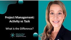 Project Management - Activity versus Task?