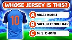 Guess the Indian Cricketers by their Jersey numbers | Cricket quiz challenge | Puzzlescapes