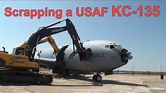 Scrapping USAF Boeing KC135 Tanker