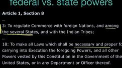 Federal and state powers and the Tenth and Fourteenth Amendments