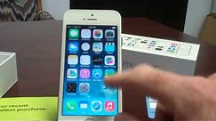 Straight Talk iPhone 5s Unboxing and Initial Setup