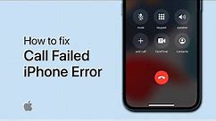 How To Fix “Call Failed” Error - iPhone Keeps Dropping Calls
